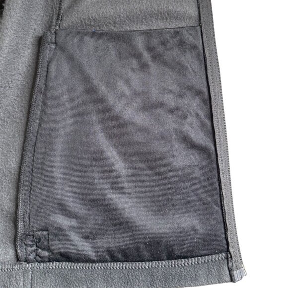 EUC Columbia Vest Woman's 3X Plus Fleece Gray Foldable Collar Zippered Pockets - Picture 10 of 13